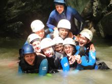 bonne ambiance dans le canyon