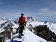 Au sommet de la Pointe Lachenal (3613 m)