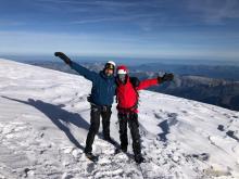  Sébastien et Grégory au sommet du Mont Blanc