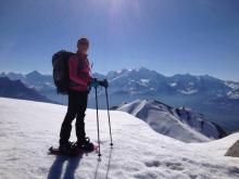 Dans le fond, le Mont Blanc